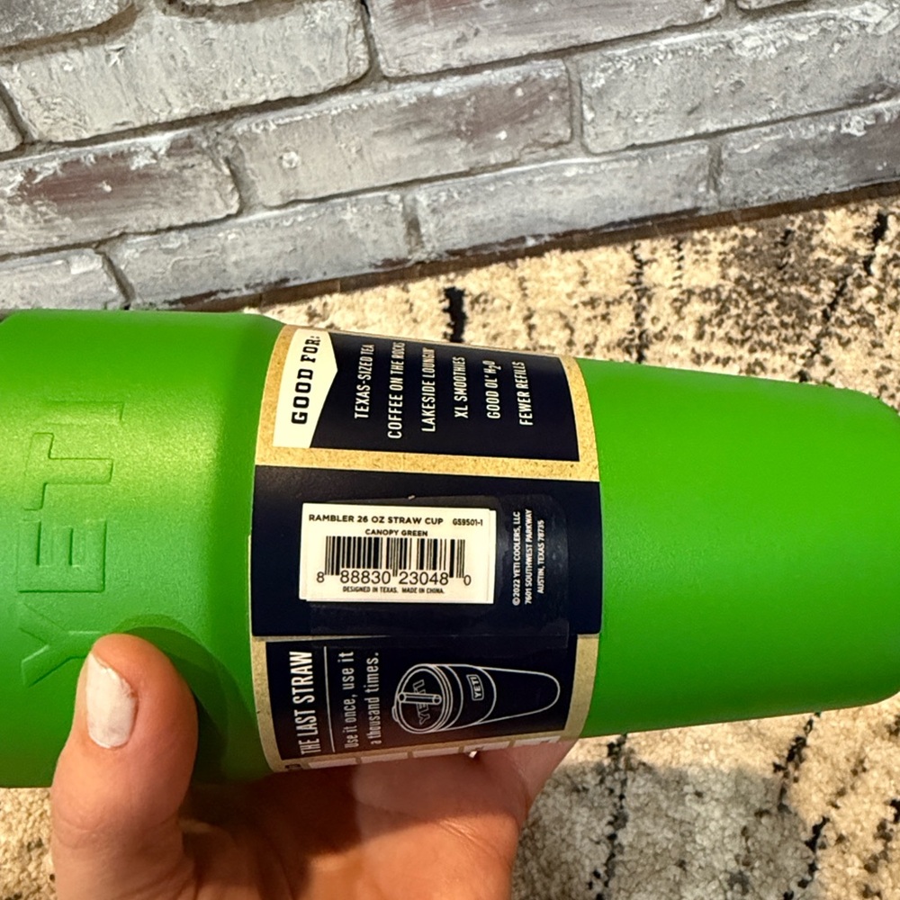 YETI Rambler 26 oz Stainless Steel Straw Cup *Canopy Green* - Picture 6 of 6